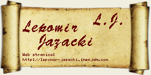 Lepomir Jazački vizit kartica